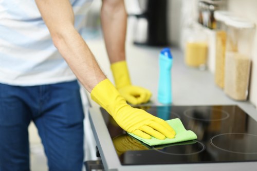 Team review of carpet cleaning health and safety procedures